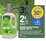 Engrais rapide plantes vertes & plantes d'intérieur - KB en promo chez E.Leclerc Engrais rapide plantes vertes & plantes d'intérieur - KB dans le catalogue E.Leclerc
