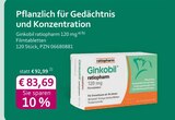 Ginkobil ratiopharm 120 mg im aktuellen Prospekt bei mea - meine apotheke in Wonsheim