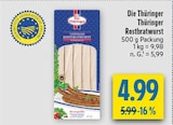 Thüringer Rostbratwurst im Angebot bei diska in Freiberg Thüringer Rostbratwurst Angebote von Die Thüringer bei diska Freiberg für 4,99 €