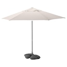 Sonnenschirm mit Ständer neigbar helles Graubeige/dunkelgrau im IKEA Prospekt Sonnenschirm mit Ständer neigbar helles Graubeige/dunkelgrau von JOGGESÖ / IGGÖN im aktuellen IKEA Prospekt für 99,99 €