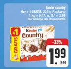 kinder country bei EDEKA im Rödental Prospekt für 1,99 €