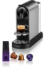 Cafetière à dosette ou capsule Magimix NESPRESSO CITIZ PLATINUM TITANE 11715 - Magimix en promo chez Darty Mérignac à 149,99 €