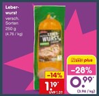 Leberwurst im Netto Marken-Discount Prospekt Leberwurst von im aktuellen Netto Marken-Discount Prospekt für 0,99 €