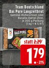 Das Pure Langzeitbrot Gemüse-Kichererbsen Angebote von Team Deutschland bei EDEKA Lemgo für 1,79 €