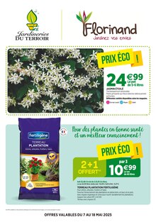 Prospectus Jardineries du terroir à Aurillac, "Florinand Jardinez vos envies", 4 pages de promos valables du 07/05/2025 au 18/05/2025