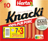 KNACKI L'ORIGINAL HERTA - HERTA en promo chez Auchan Hypermarché KNACKI L'ORIGINAL HERTA - HERTA dans le catalogue Auchan Hypermarché