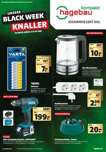 Weihnachtsbaum im hagebau kompakt Prospekt "UNSERE BLACK WEEK KNALLER" mit 8 Seiten (Pforzheim)