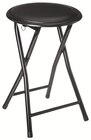 Tabouret pliant PVC noir - 5FIVE en promo chez Intermarché Tabouret pliant PVC noir - 5FIVE dans le catalogue Intermarché
