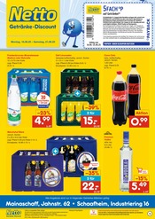 Cola im Netto Marken-Discount Prospekt in Großostheim Aktueller Netto Marken-Discount Prospekt mit Cola, "DER ORT, AN DEM DU IMMER AUSGEZEICHNETE PREISE FINDEST.", Seite 1