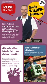 REWE Petershagen Prospekt der aktuellen Woche, gültig von 05.10.2026 bis 10.10.2026 Aktueller REWE Petershagen Prospekt "Dein Markt" mit 36 Seiten