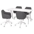 Buerotisch im IKEA Prospekt Konferenztisch und Stühle weiß/dunkelgrau von TROTTEN / TOSSBERG im aktuellen IKEA Prospekt für 935,00 €