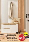 Vestiaire avec miroir intégré bois et métal - Maxi Bazar Vestiaire avec miroir intégré bois et métal à 129,99 € dans le catalogue Maxi Bazar