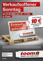 toom Baumarkt Prospekt für Sankt Englmar: "Verkaufsoffener Sonntag", 1 Seite, 21.04.2024 - 21.04.2024