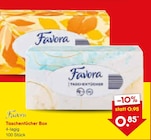 Taschentücher Box im Angebot bei Netto Marken-Discount in Mönchengladbach Taschentücher Box Angebote von Favora bei Netto Marken-Discount Mönchengladbach für 0,85 €