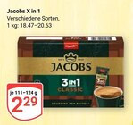 Aktuelle Jacobs Angebote bei GLOBUS in Koblenz Aktuelles X in 1 Angebot bei GLOBUS in Koblenz ab 2,29 €