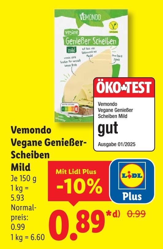 Vegane Genießer-Scheiben Mild