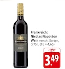 Wein im Angebot bei E center in Bietigheim-Bissingen Wein Angebote von Nicolas Napoléon bei E center Bietigheim-Bissingen für 3,49 €