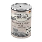 LandFleisch Cat Kitten Pastete Rind + Huhn + Wild 400 g im Angebot bei Zookauf in Wermelskirchen LandFleisch Cat Kitten Pastete Rind + Huhn + Wild 400 g Angebote von Landfleisch bei Zookauf Wermelskirchen für 1,31 €