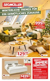 Aktueller Segmüller Prospekt mit Couchtisch, "WINTERLICHE TRENDS FÜR EIN GEMÜTLICHES ZUHAUSE.", Seite 1