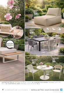 Sitzsack im aktuellen Kabs Prospekt (Essen) Sitzsack im Kabs Prospekt "FRĂśHLINGSRABATTE BIS ZU 45%" mit 60 Seiten (Essen)