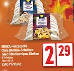 Christstollen-Scheiben oder Edelmarzipan-Stollen von EDEKA Herzstücke im aktuellen EDEKA Prospekt