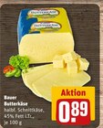 Butterkäse im Angebot bei REWE in Erkrath Butterkäse Angebote von Bauer bei REWE Erkrath für 0,89 €