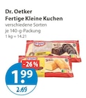 Fertige Kleine Kuchen von Dr. Oetker im aktuellen V-Markt Prospekt für 1,99 €