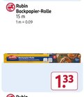 Backpapier-Rolle von Rubin im aktuellen Rossmann Prospekt
