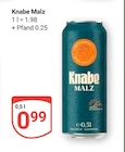 Knabe Malz bei GLOBUS im Roggentin Prospekt für 0,99 €
