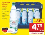 Lichtenauer Mineralwasser Angebote bei Netto Marken-Discount Cottbus für 4,79 €