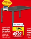 Aluminium-Gartentisch im Angebot bei Lidl in Stralsund Aluminium-Gartentisch Angebote von LIVARNO home bei Lidl Stralsund für 49,99 €
