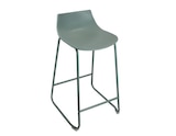 Tabouret de bar KUMO vert assise polypropylène structure acier 48x51x84 cm en promo chez Brico Dépôt Metz à 29,90 €