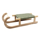 Luge bois et tresse vert en promo chez B&M Luge bois et tresse vert dans le catalogue B&M