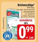 Briefumschläge von GUT&GÜNSTIG im aktuellen EDEKA Prospekt für 0,99 €