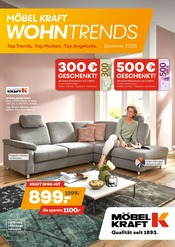Aktueller Möbel Kraft Möbel & Einrichtung Prospekt in Tüttleben und Umgebung, "WOHNTRENDS" mit 20 Seiten, 04.06.2025 - 01.07.2025