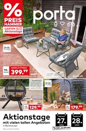 Feuerschale im porta Möbel Prospekt in Bad Oeynhausen Aktueller porta Möbel Prospekt mit Feuerschale, "GARTEN AKTIONSTAGE", Seite 1