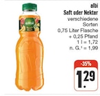 nah und gut Würzburg - Saft oder Nektar Angebot im Prospekt Saft oder Nektar bei nah und gut im Würzburg Prospekt für 1,29 €