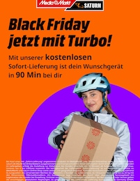 MediaMarkt Saturn Prospekt: "Black Friday jetzt mit Turbo!", 1 Seite, 27.11.2025 - 01.12.2025