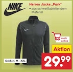 Herren Jacke „Park“ im Angebot bei Netto Marken-Discount in Brandenburg Herren Jacke „Park“ Angebote von Nike bei Netto Marken-Discount Brandenburg für 29,99 €
