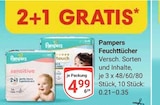 Feuchttücher Angebote von Pampers bei GLOBUS Bruchsal für 4,99 €
