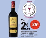 Promo Aop bordeaux rouge à 2,92 € dans le catalogue E.Leclerc à Saint-Louis