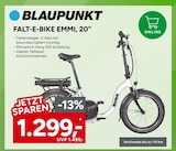 Falt-E-Bike Emmi, 20" im Angebot bei Marktkauf in Friedrichshafen Falt-E-Bike Emmi, 20" Angebote von Blaupunkt bei Marktkauf Friedrichshafen für 1.299,00 €