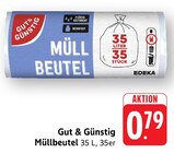 Müllbeutel im Angebot bei E center in Villingen-Schwenningen Müllbeutel Angebote von Gut & Günstig bei E center Villingen-Schwenningen für 0,79 €