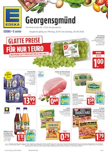 EDEKA Georgensgmünd Prospekt der aktuellen Woche, gültig von 21.09.2026 bis 26.09.2026 Aktueller EDEKA Georgensgmünd Prospekt "Wir lieben Lebensmittel!" mit 38 Seiten