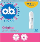 Tampons Original Normal von o.b. für 4,95 € bei dm-drogerie markt im Angebot Tampons Original Normal von o.b. im aktuellen dm-drogerie markt Prospekt