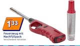 Feuerzeug mit Nachfüllpack im Action Prospekt Feuerzeug mit Nachfüllpack von im aktuellen Action Prospekt für 1,33 €