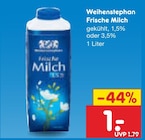 Frische Milch Angebote von Weihenstephan bei Netto Marken-Discount Arnsberg für 1,00 €