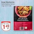 Maultaschen im Angebot bei GLOBUS in Herne Maultaschen Angebote von Bürger bei GLOBUS Herne für 1,49 €