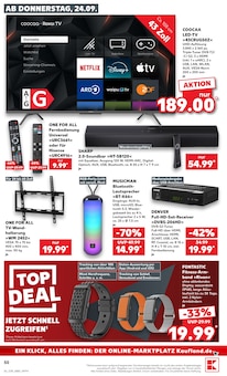 Fernseher im Kaufland Prospekt "Hier bin ich richtig" mit 70 Seiten (Erlangen)