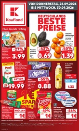 Kaufland Supermarkt Prospekt der aktuellen Woche mit 70 Seiten, gültig von 24.09.2026 bis 30.09.2026, in Ingoldingen und Umgebung Aktueller Kaufland Supermarkt Prospekt in Ingoldingen und Umgebung, "Hier bin ich richtig" mit 70 Seiten, 24.09.2026 - 30.09.2026